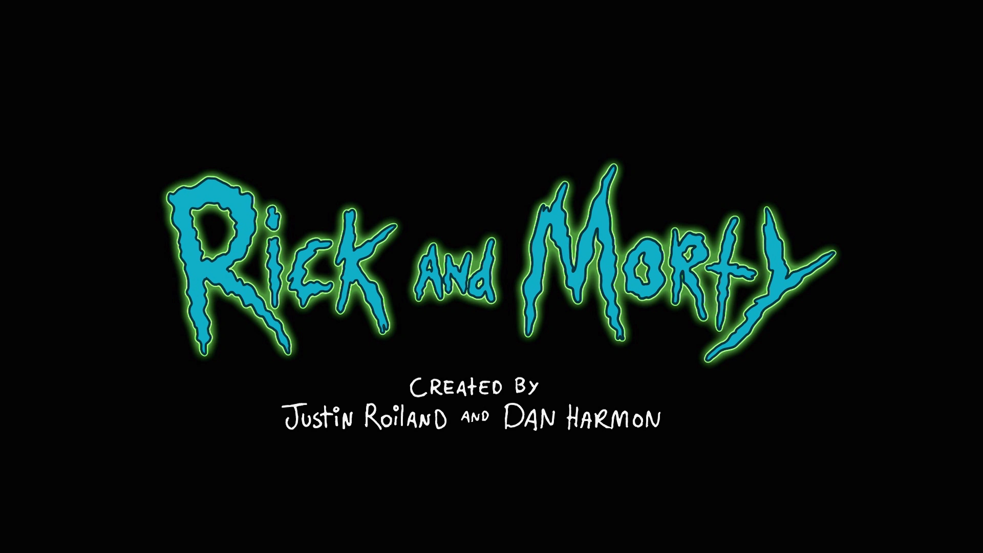 The title card of the Adult Swim TV series Rick and Morty